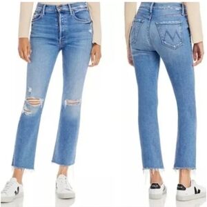 Mother The Tripper Ankle Fray Jeans In Play Like A Pirate Jeans